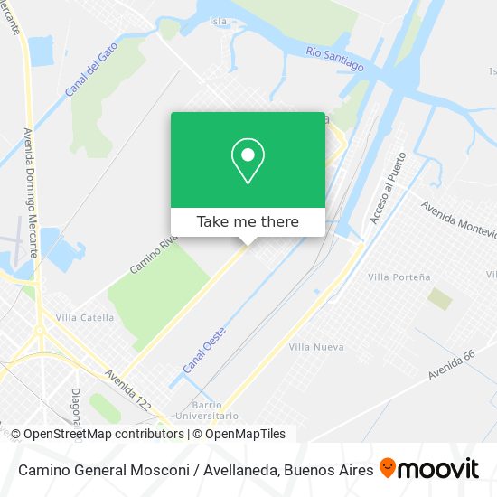 Mapa de Camino General Mosconi / Avellaneda