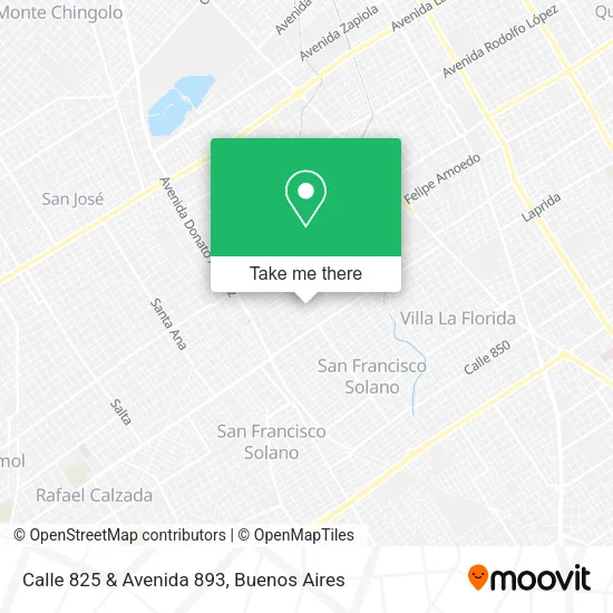 Calle 825 & Avenida 893 map