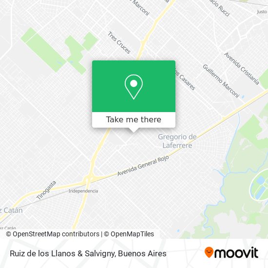 Mapa de Ruiz de los Llanos & Salvigny