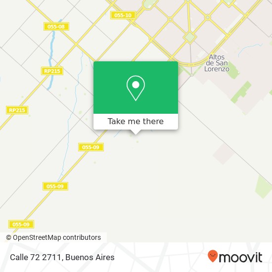 Calle 72 2711 map