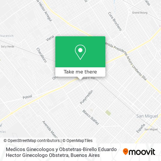 Mapa de Medicos Ginecologos y Obstetras-Birello Eduardo Hector Ginecologo Obstetra