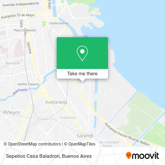 Sepelios Casa Baladron map