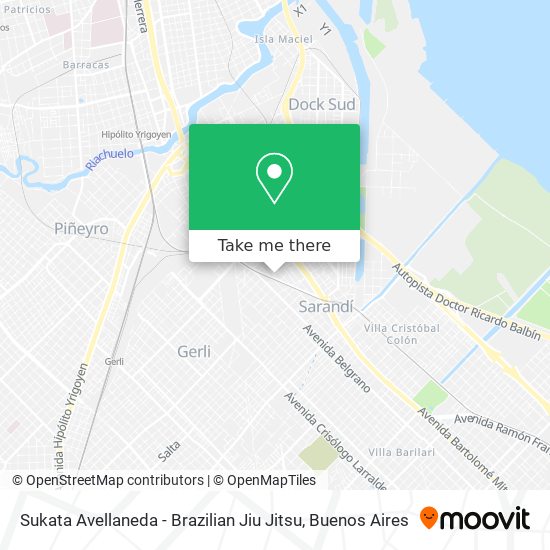 Mapa de Sukata Avellaneda - Brazilian Jiu Jitsu