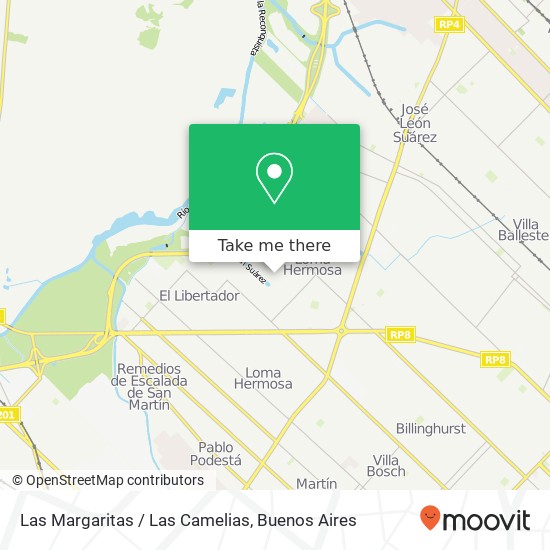 Las Margaritas / Las Camelias map