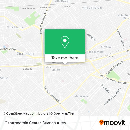 Gastronomia Center map