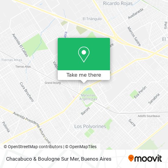 Chacabuco & Boulogne Sur Mer map