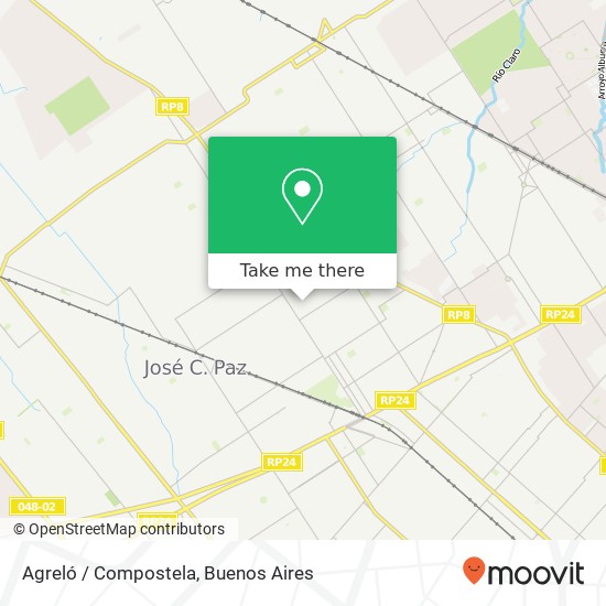 Agreló / Compostela map