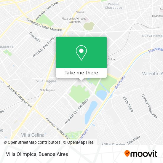 Mapa de Villa Olimpica