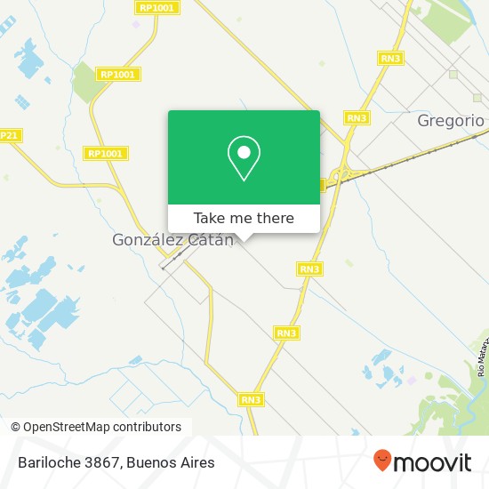 Bariloche 3867 map