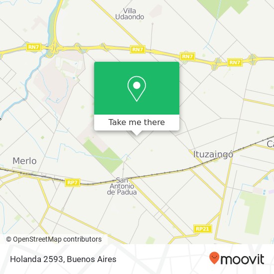 Holanda 2593 map