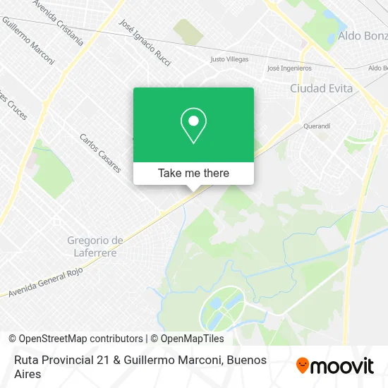 Ruta Provincial 21 & Guillermo Marconi map