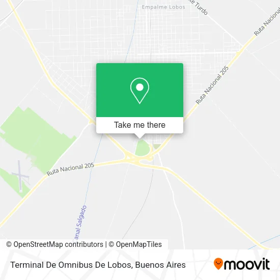 Terminal De Omnibus De Lobos map