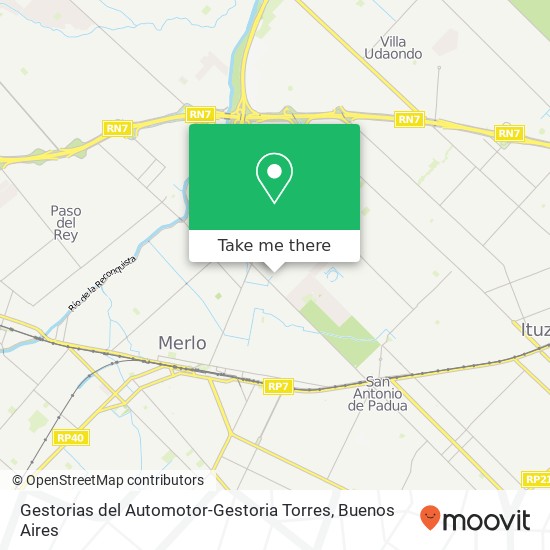 Gestorias del Automotor-Gestoria Torres map