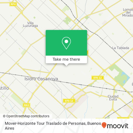 Mover-Horizonte Tour Traslado de Personas map