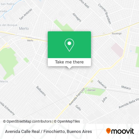 Mapa de Avenida Calle Real / Finochietto