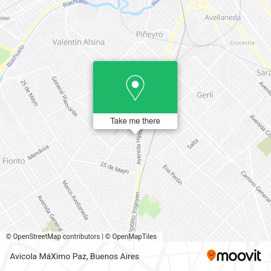 Mapa de Avicola MáXimo Paz