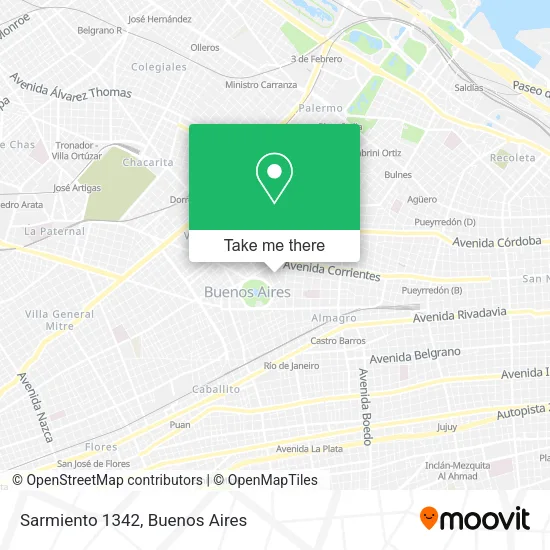 Mapa de Sarmiento 1342
