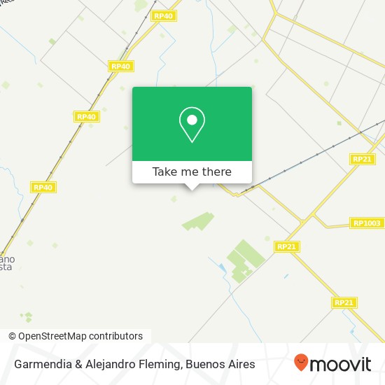 Garmendia & Alejandro Fleming map