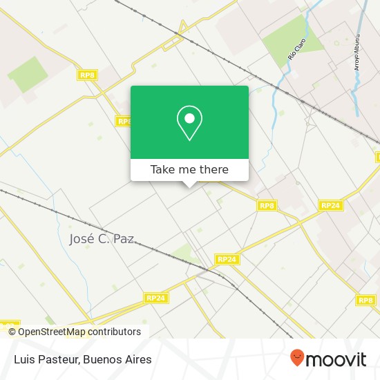 Luis Pasteur map