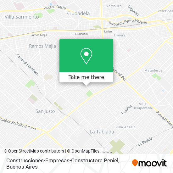 Construcciones-Empresas-Constructora Peniel map