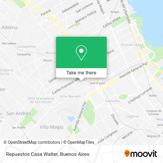 Mapa de Repuestos Casa Walter