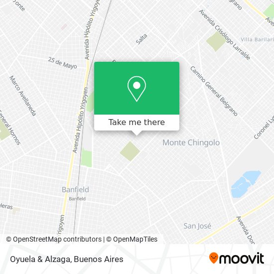 Oyuela & Alzaga map