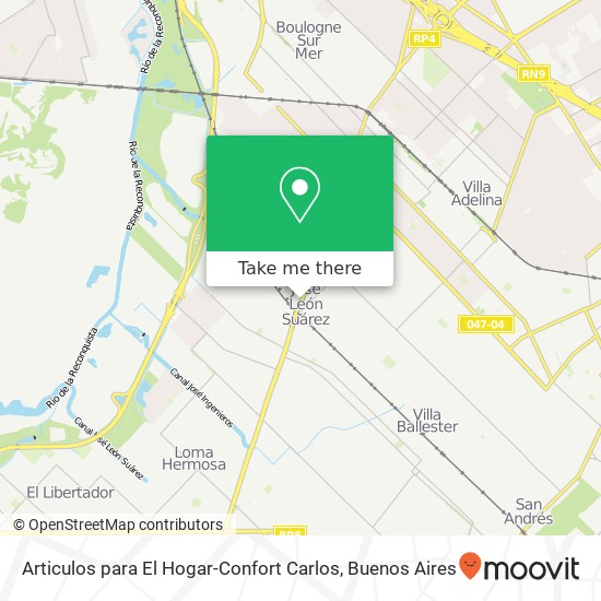 Articulos para El Hogar-Confort Carlos map