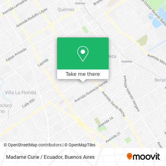 Madame Curie / Ecuador map