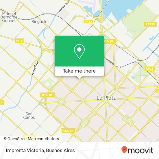 Imprenta Victoria map