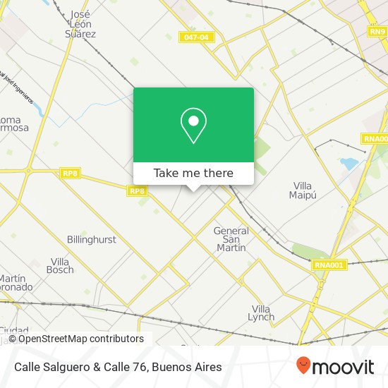 Mapa de Calle Salguero & Calle 76