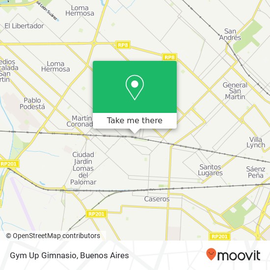 Gym Up Gimnasio map