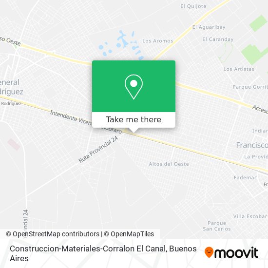 Construccion-Materiales-Corralon El Canal map