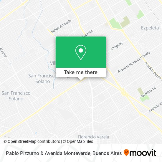 Pablo Pizzurno & Avenida Monteverde map