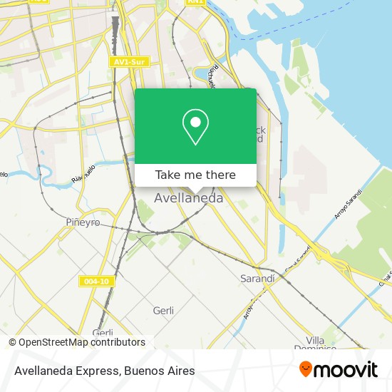 Avellaneda Express map