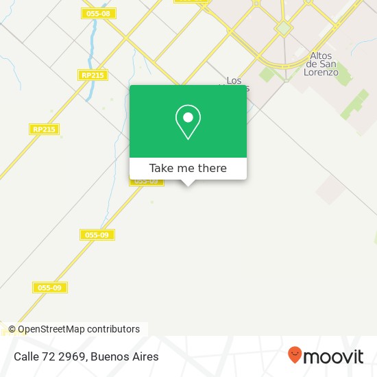 Calle 72 2969 map