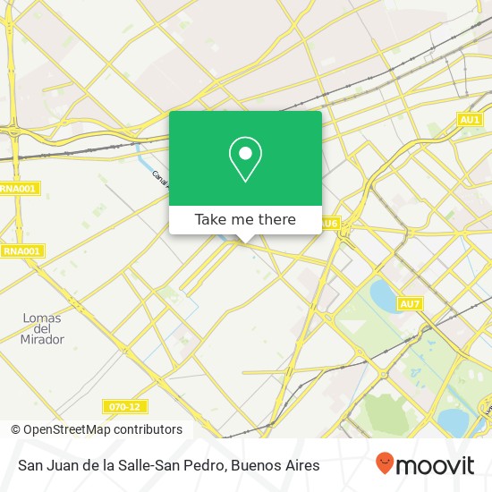 San Juan de la Salle-San Pedro map