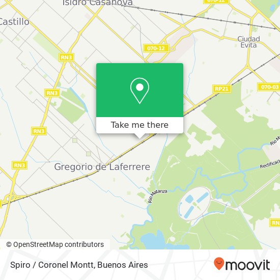 Spiro / Coronel Montt map