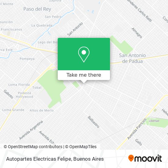 Autopartes Electricas Felipe map