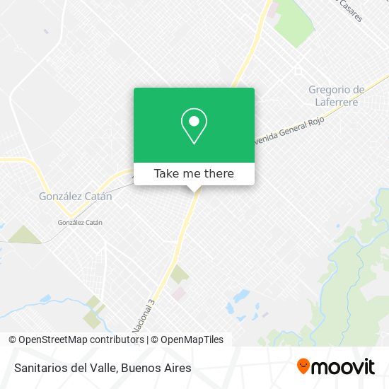 Sanitarios del Valle map