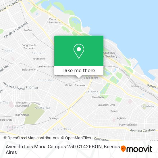 Avenida Luis María Campos 250 C1426BON map