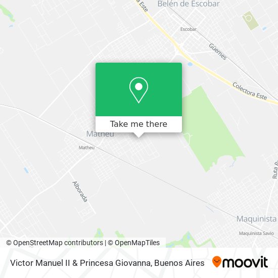 Victor Manuel II & Princesa Giovanna map