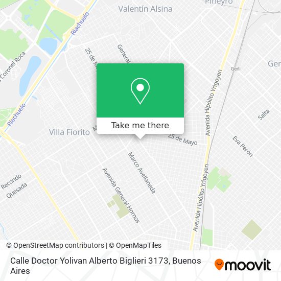 Calle Doctor Yolivan Alberto Biglieri 3173 map