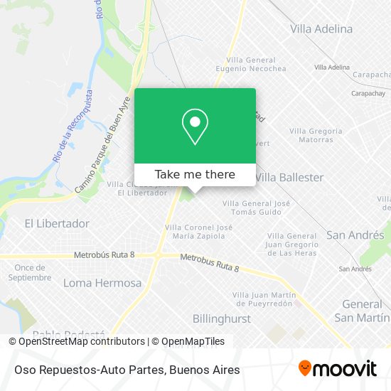 Oso Repuestos-Auto Partes map