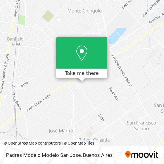 Mapa de Padres Modelo Modelo San Jose