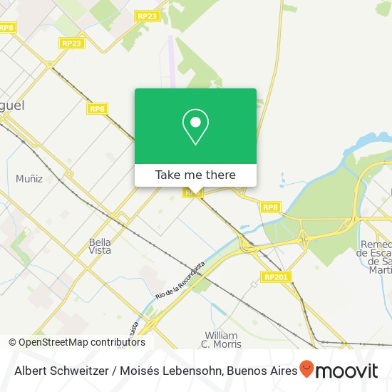 Albert Schweitzer / Moisés Lebensohn map