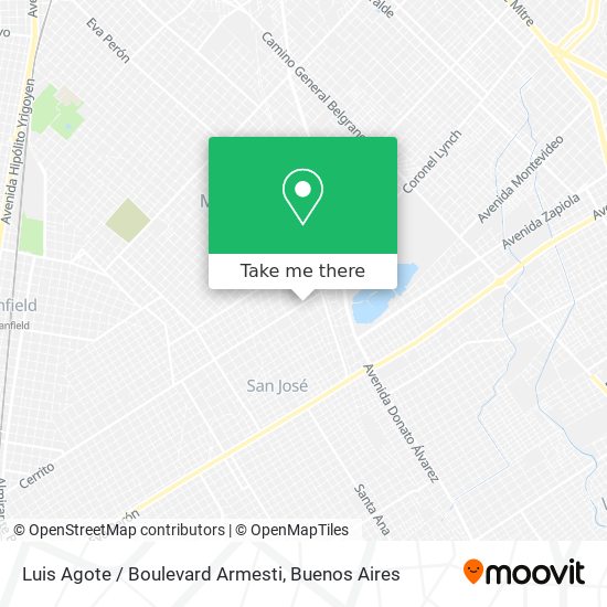 Luis Agote / Boulevard Armesti map
