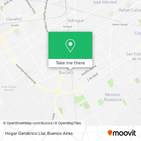 Hogar Geriátrico Llar map