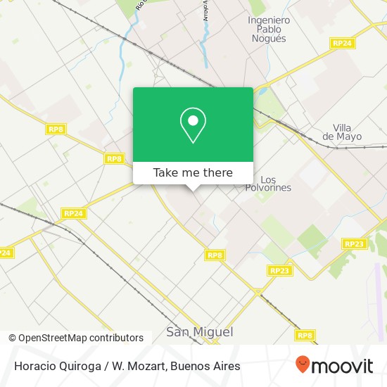 Horacio Quiroga / W. Mozart map