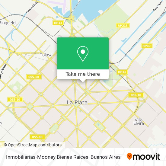 Mapa de Inmobiliarias-Mooney Bienes Raices