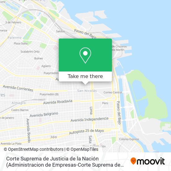 Corte Suprema de Justicia de la Nación map